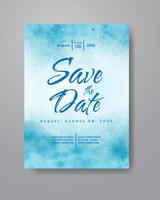 guardar la fecha con fondo de acuarela. diseño para su invitación. vector