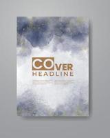 Cards with watercolor background. Design for your cover, date, postcard, banner, logo. vector