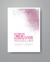 Cards with watercolor background. Design for your cover, date, postcard, banner, logo. vector