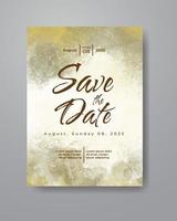 Save the date with watercolor background. Design for your invitation. vector