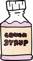 cartoon doodle cough syrup vector