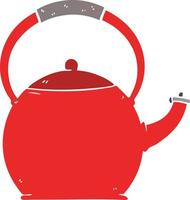 flat color style cartoon kettle vector