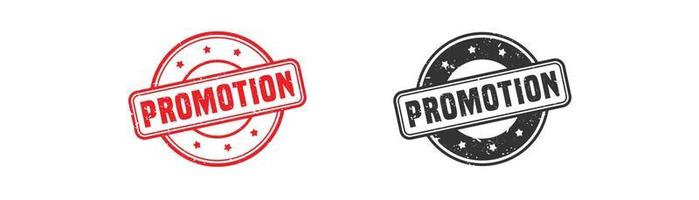 Promotion stamp rubber with grunge style on white background. vector