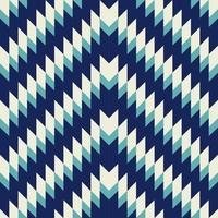Geometric zigzag pattern. Blue-white color chevron triangle zigzag shape seamless pattern background. Use for fabric, textile, interior decoration elements, upholstery, wrapping. vector