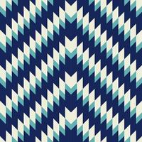 Geometric zigzag pattern. Blue-white color chevron triangle zigzag shape seamless pattern background. Use for fabric, textile, interior decoration elements, upholstery, wrapping. vector