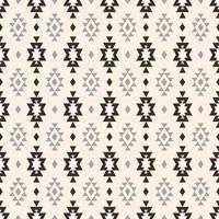 Ethnic geometric pattern. Beige color aztec geometric shape seamless pattern background. Ethnic aztec pattern. Use for fabric, ethnic interior decoration elements, upholstery, wrapping. vector