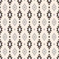 Ethnic geometric pattern. Beige color aztec geometric shape seamless pattern background. Ethnic aztec pattern. Use for fabric, ethnic interior decoration elements, upholstery, wrapping. vector