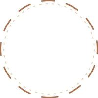 Circular Border Frames Isolated on White Background.  Trendy design element for border frame, logo, blackout tattoo, symbol, web, prints, posters, template, pattern and abstract background vector