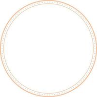 Circular Border Frames Isolated on White Background.  Trendy design element for border frame, logo, blackout tattoo, symbol, web, prints, posters, template, pattern and abstract background vector