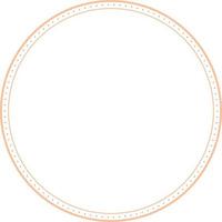 Circular Border Frames Isolated on White Background.  Trendy design element for border frame, logo, blackout tattoo, symbol, web, prints, posters, template, pattern and abstract background vector