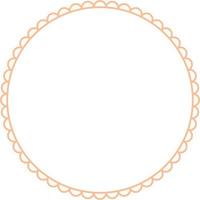 Circular Border Frames Isolated on White Background.  Trendy design element for border frame, logo, blackout tattoo, symbol, web, prints, posters, template, pattern and abstract background vector