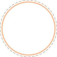 Circular Border Frames Isolated on White Background.  Trendy design element for border frame, logo, blackout tattoo, symbol, web, prints, posters, template, pattern and abstract background vector