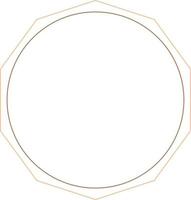 Circular Border Frames Isolated on White Background.  Trendy design element for border frame, logo, blackout tattoo, symbol, web, prints, posters, template, pattern and abstract background vector