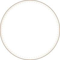 Circular Border Frames Isolated on White Background.  Trendy design element for border frame, logo, blackout tattoo, symbol, web, prints, posters, template, pattern and abstract background vector