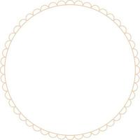 Circular Border Frames Isolated on White Background.  Trendy design element for border frame, logo, blackout tattoo, symbol, web, prints, posters, template, pattern and abstract background vector