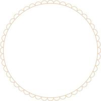 Circular Border Frames Isolated on White Background.  Trendy design element for border frame, logo, blackout tattoo, symbol, web, prints, posters, template, pattern and abstract background vector