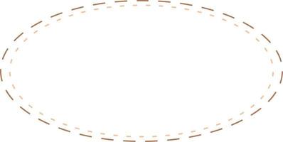 Oval Border Frames Isolated on White Background.  Trendy design element for border frame, logo, blackout tattoo, symbol, web, prints, posters, template, pattern and abstract background vector