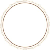Circular Border Frames Isolated on White Background.  Trendy design element for border frame, logo, blackout tattoo, symbol, web, prints, posters, template, pattern and abstract background vector