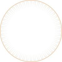 Circular Border Frames Isolated on White Background.  Trendy design element for border frame, logo, blackout tattoo, symbol, web, prints, posters, template, pattern and abstract background vector