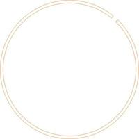 Circular Border Frames Isolated on White Background.  Trendy design element for border frame, logo, blackout tattoo, symbol, web, prints, posters, template, pattern and abstract background vector