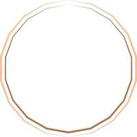 Circular Border Frames Isolated on White Background.  Trendy design element for border frame, logo, blackout tattoo, symbol, web, prints, posters, template, pattern and abstract background vector
