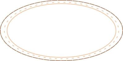 Oval Border Frames Isolated on White Background.  Trendy design element for border frame, logo, blackout tattoo, symbol, web, prints, posters, template, pattern and abstract background vector