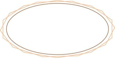 Oval Border Frames Isolated on White Background.  Trendy design element for border frame, logo, blackout tattoo, symbol, web, prints, posters, template, pattern and abstract background vector
