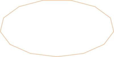 Oval Border Frames Isolated on White Background.  Trendy design element for border frame, logo, blackout tattoo, symbol, web, prints, posters, template, pattern and abstract background vector