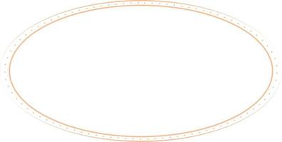 Oval Border Frames Isolated on White Background.  Trendy design element for border frame, logo, blackout tattoo, symbol, web, prints, posters, template, pattern and abstract background vector