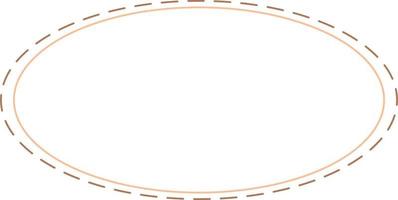 Oval Border Frames Isolated on White Background.  Trendy design element for border frame, logo, blackout tattoo, symbol, web, prints, posters, template, pattern and abstract background vector