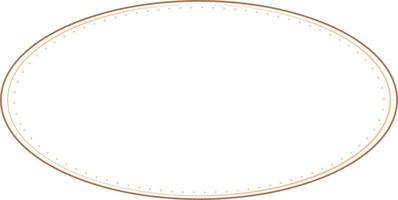 Oval Border Frames Isolated on White Background.  Trendy design element for border frame, logo, blackout tattoo, symbol, web, prints, posters, template, pattern and abstract background vector
