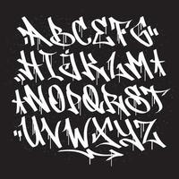 Graffiti Font Alphabet vector