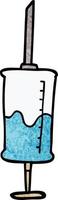 cartoon doodle vaccine injection vector