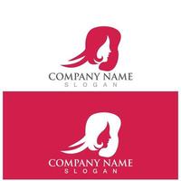Beauty Care Women Logo Designs vector