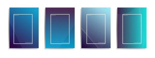 Minimal cover design. Colorful halftone gradient. Future geometric pattern. vector