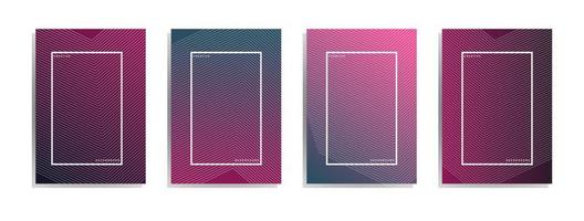 Minimal cover design. Colorful halftone gradient. Future geometric pattern. vector