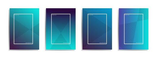 Minimal cover design. Colorful halftone gradient. Future geometric pattern. vector