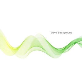 Abstract smooth green modern wave background vector