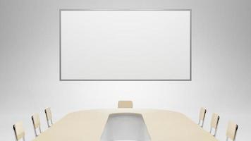 Meeting Room with whiteboard mockup photo