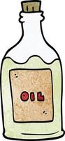 caricatura, garabato, aceite de oliva vector