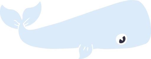 cartoon doodle sea whale vector