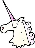 cartoon doodle pretty unicorn vector