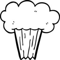 line drawing cartoon of a carrot cake vector