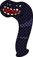 cartoon doodle monster leech vector