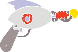 flat color style cartoon ray gun vector