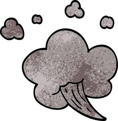 cartoon doodle whooshing cloud