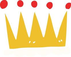 simple cartoon doodle crown vector