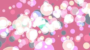 colorato Pacifico rosa leggero bolla divine dimensione bokeh sfocatura absract arancia schermo sfondo video