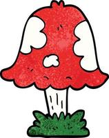 cartoon doodle mushroom vector