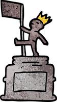 cartoon doodle monument statue vector